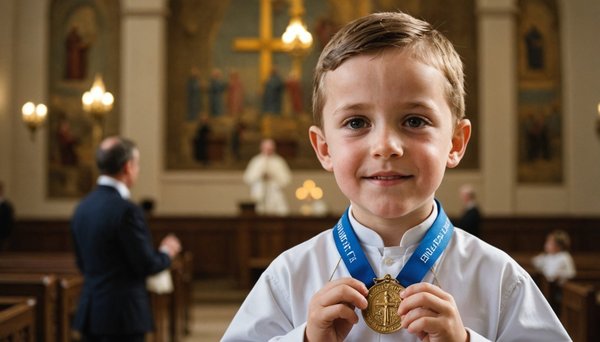 Les meilleures médailles de baptême pour un garçon
